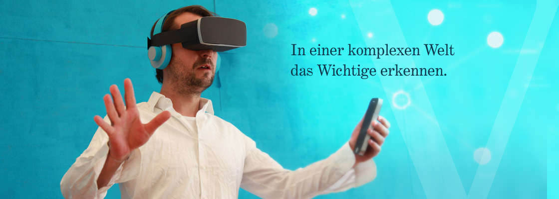 VR-Brille in action