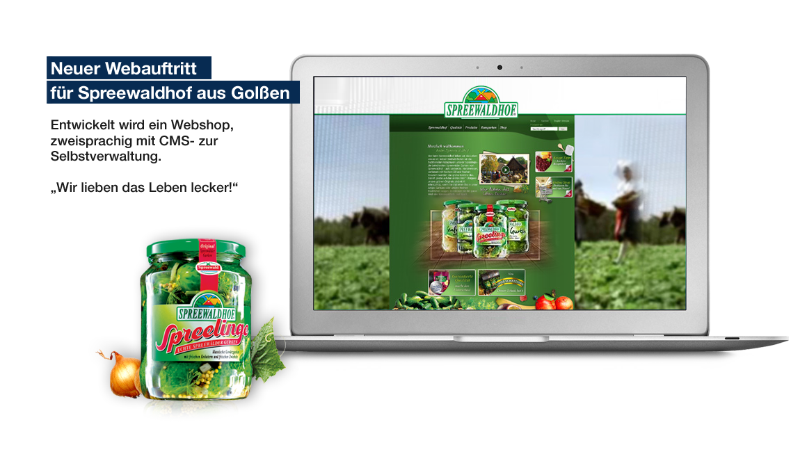 Online-Shop für Lebensmittelhersteller