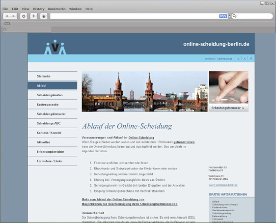 Webdesign Scheidungsportal