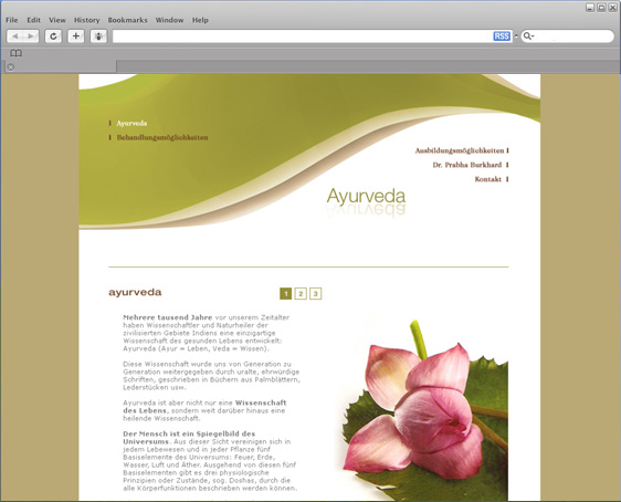 Webdesign Ayurveda